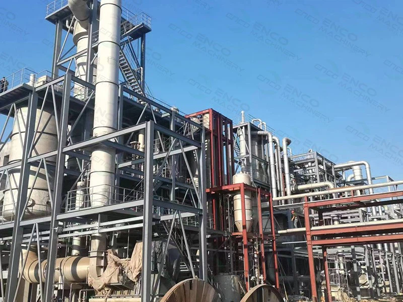 Single-effect evaporation concentration system Single-effect evaporation concentration system